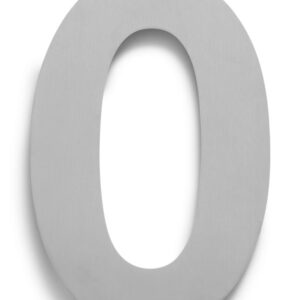 25cm Huisnummer 0 - RVS